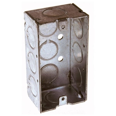 Raco Electrical Box, 11.5 cu in, Wall Box Type, 1 Gang, Steel, Rectangular Shape 8650